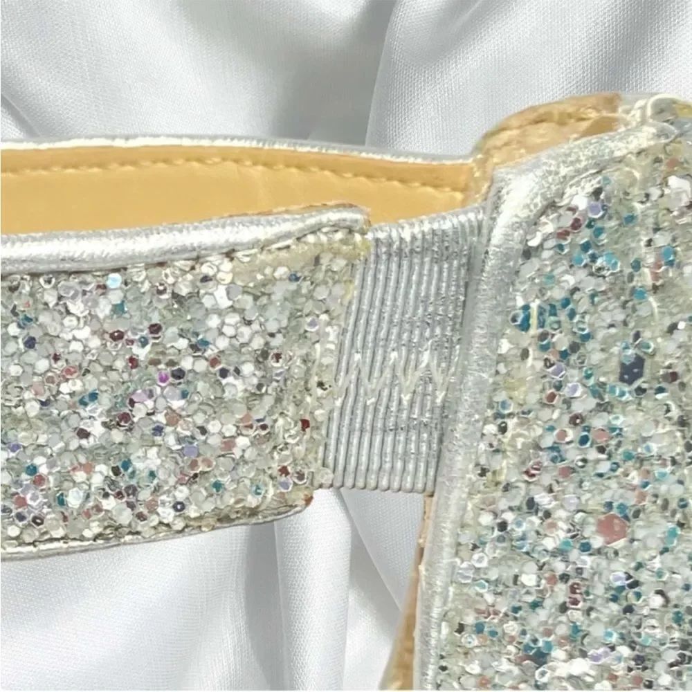 Katy Perry Collections The Jo Silver Glitter Heels with Ankle Strap size 7. - Picture 8 of 9